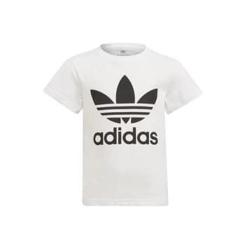 adidas FLORE boys's Childrens T shirt in White / 5 years,6 / 7 years
