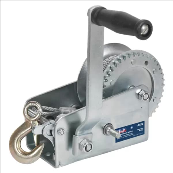 Sealey GWC2000M Geared Hand Winch 900kg Capacity with Cable