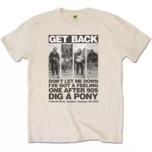 The Beatles - Rooftop Panels Unisex Large T-Shirt - Neutral