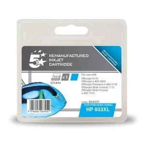 5 Star Office HP 933XL Cyan Ink Cartridge