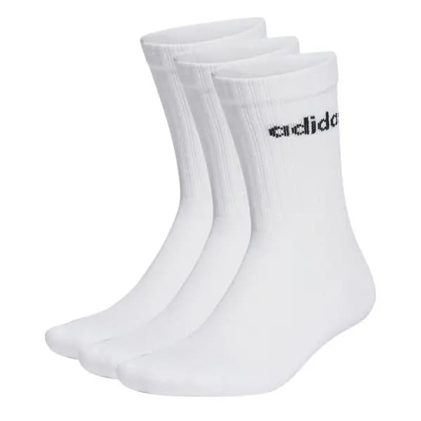 adidas Half-Cushioned Crew 3 Pack Socks 2 - 3.5 White 41318030030