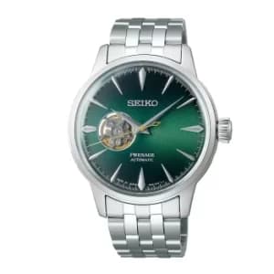 Seiko Presage Cocktail Time Grasshopper Automatic Movement Green Dial Stainless Steel Bracelet SSA441J1