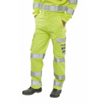 HIVIS YELLOW TROUSERS 34 - Click Arc Clothing