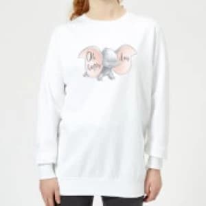 Dumbo Happy Day Womens Sweatshirt - White