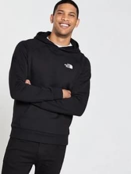 The North Face Raglan Red Box Hoodie Black Size L Men