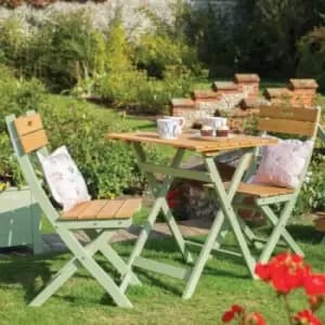 Florenity Bistro Set - Natural/Green