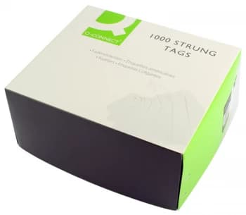 Q Connect Strung Tag 70x35mm Buff Pk1000