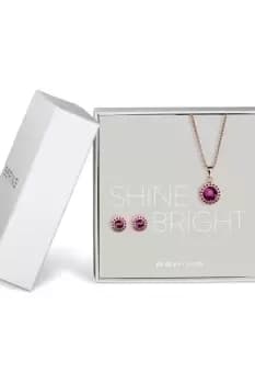 Ladies Bering Jewellery Shine Bright Gift Set 429-711-Purple