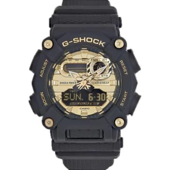 Mens G-Shock GA-900AG-1AER Gold Tone Dial Wristwatch Colour - Black
