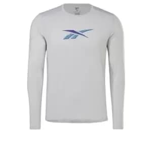 Reebok Activchill Long-Sleeve Top Athlete T-Long-Sleeve T - Grey