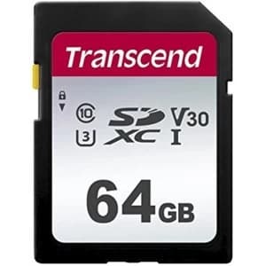 Transcend 64GB SDXC Class 10 UHS-I U3 Flash Card