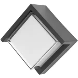Netlighting Merano Arbor Outdoor Modern Wall Lamp Dark Grey Abs Clear, White Acr
