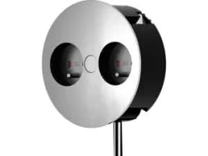 Bachmann TWIST 2S power extension 2m 2 AC outlet(s) Chrome