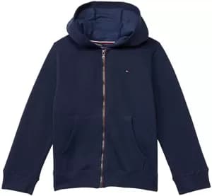 Tommy Kids Boys' Essential Zip Up Hoody - Sky Captain - 10 Years