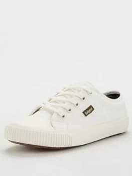 Barbour Kids Apollo Canvas Plimsoll - White