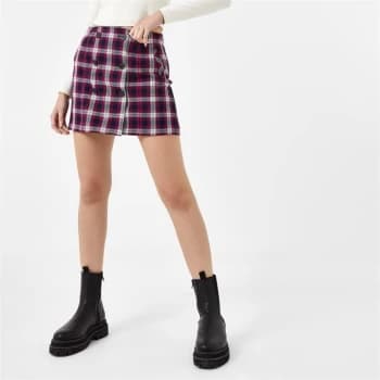 Jack Wills Bonita Check Mini Skirt - Blue
