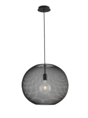 ESEDRA Dome Pendant Ceiling Light Black 50x39cm