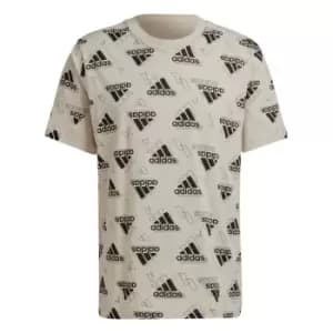 adidas Stadium Graphics T-Shirt Mens - Grey