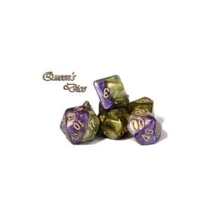 Halfsies Dice - Queens Dice Poly 7 set