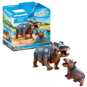 Playmobil Family Fun Hippo with Calf (70354)