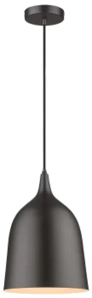 Spring Dome Ceiling Pendant Black, Matt Black, E27