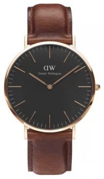Daniel Wellington Unisex Classic St Mawes 40mm Black Watch