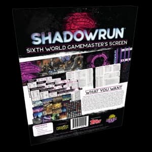 Shadowrun Sixth World GM Screen