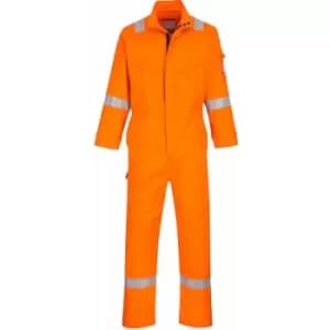 Portwest Mens Bizflame Flame Resistant Work Overall/Coverall (3XL/R) (Orange) - Orange