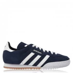 adidas Samba Super Suede Trainers Junior Boys - Navy/White