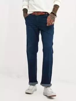 Joe Browns Straight Up Stylish Jeans - Dark Blue, Dark Blue, Size 30, Inside Leg Regular, Men