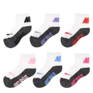 Nike 6 Pack Just Do It Ankle Socks - Multi