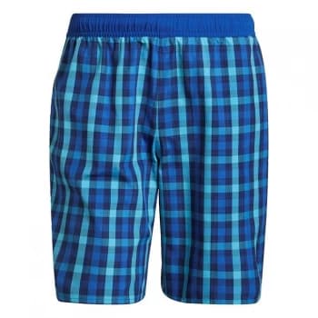 adidas Classic-Length Check Swim Shorts Mens - Team Navy / Royal Blue