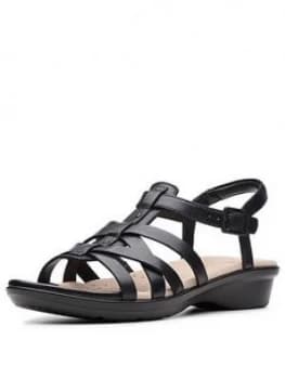Clarks Loomis Katey Sandals - Black