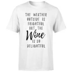 Wine Is So Delightful T-Shirt - White - 3XL