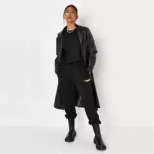 Missguided MSGD Racing Jogging Pants - Black