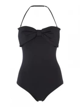 Kate Spade New York Bandeau bow swimsuit Black