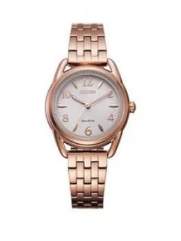 Citizen Ladies Eco Drive Rose Gold Bracelet Watch