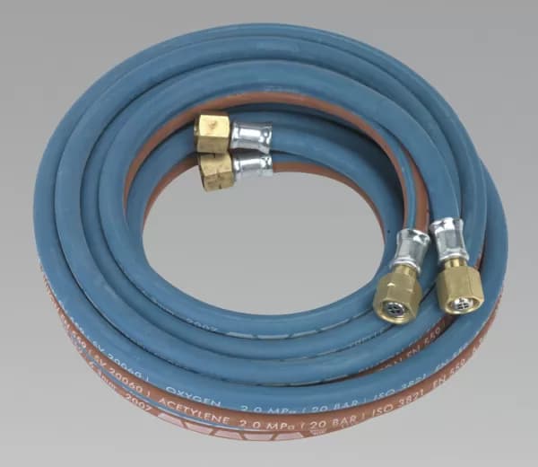 Genuine SEALEY SGA5 Twin Rubber Hose Set Oxyacetylene 4.5mtr