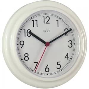 Acctim Stratford Wall Clock 23cm White