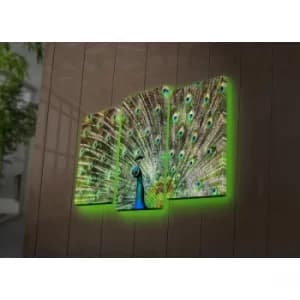 3PATDACT-11 Multicolor Decorative LED Lighted Canvas Painting (3 Pieces)