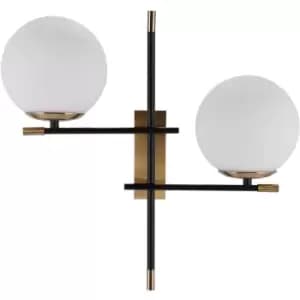 Netlighting Stelia Modern 2 Light Wall Lamp, E14