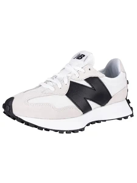 New Balance 327 Suede Trainers White/Black 4 UK