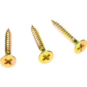 Wickes Drywall Screws Zinc Plated - 25mm Pack of 100