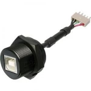 ASSMANN WSW A USB BPFS USB Connector 2.0 IP67 Socket build in USB B socket on 5 pin. connector