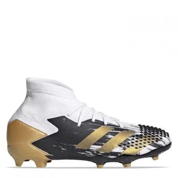 adidas Predator 20.1 Junior FG Football Boots - White/MetGold