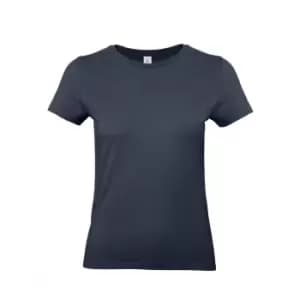 B&C Womens/Ladies #E190 Tee (3XL) (Navy Blue)