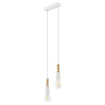 Lamkur Lighting - Simon Cluster Pendant Ceiling Light White, 2x E27