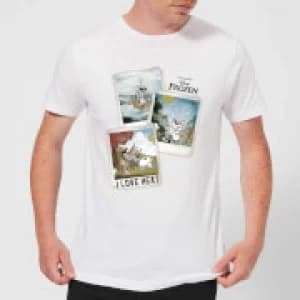 Disney Frozen Olaf Polaroid Mens T-Shirt - White
