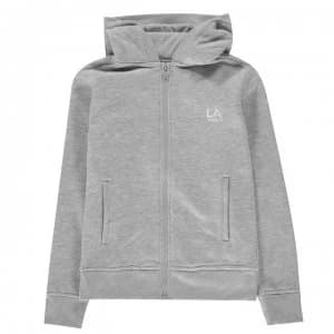 LA Gear Full Zip Hoody Junior Girls - Grey Marl