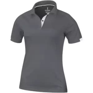 Elevate Womens/Ladies Kiso Short Sleeve Polo (L) (Steel Grey)